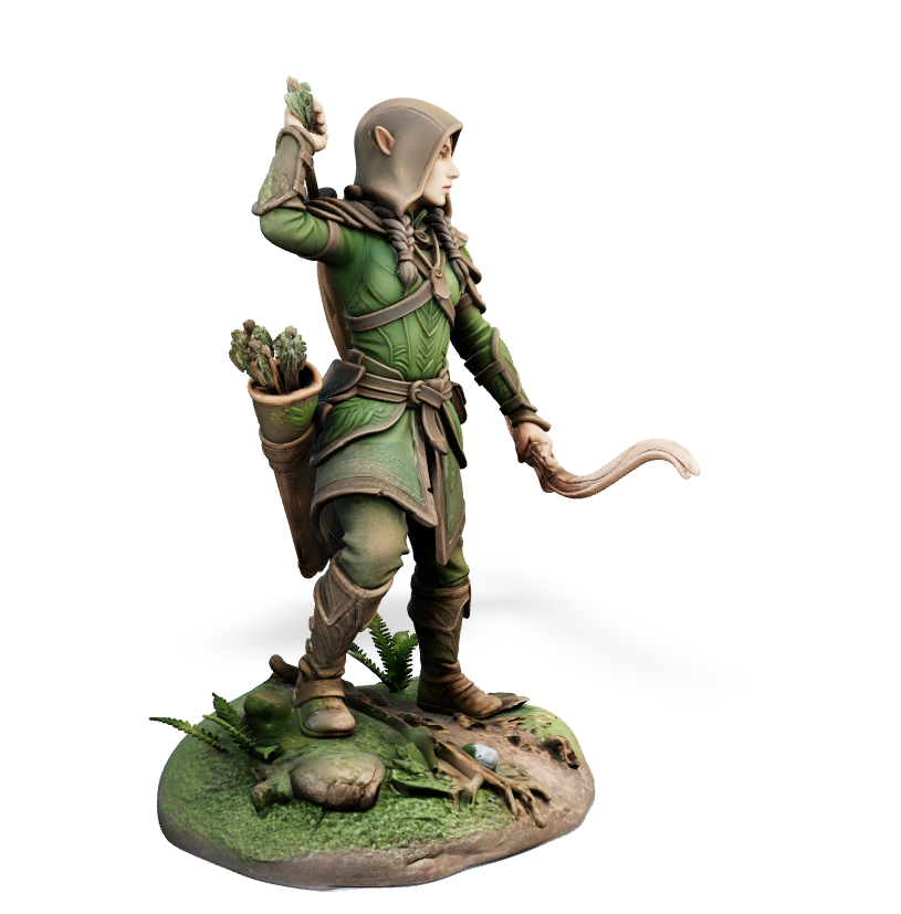 Verdant Forest Ranger - Terrain Piece | Tabletop Miniature STL