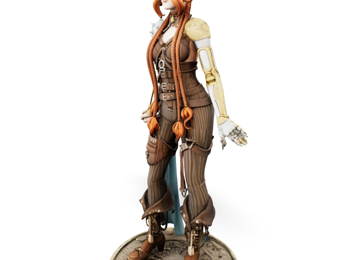 Bronze Gear Hero - Hero Mini | Tabletop Miniature STL