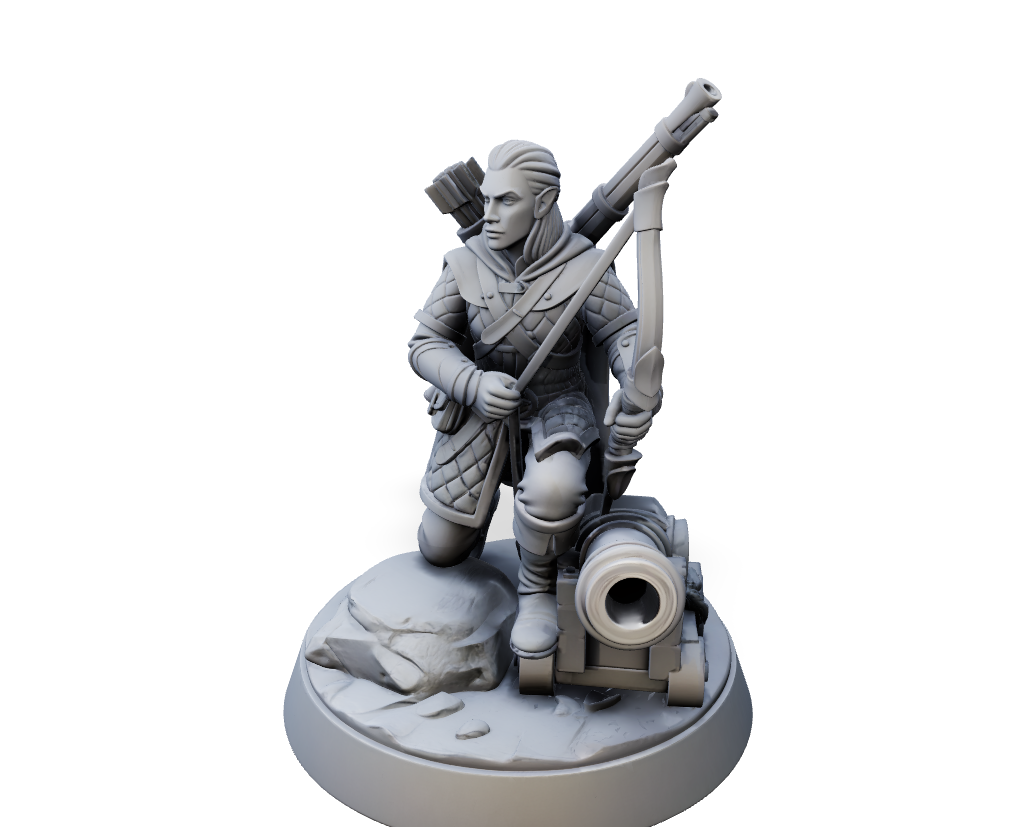 Golden Eye Archer - Hero Mini | Tabletop Miniature STL