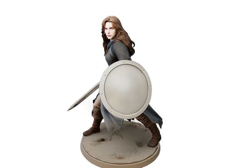 Ironclad Valor Warrior - Hero Mini | Tabletop Miniature STL
