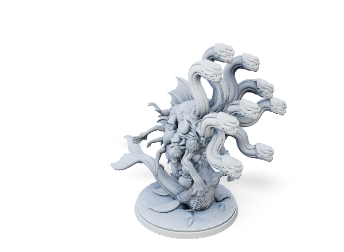 Nine-Headed Horror - Monster Mini | Tabletop Miniature STL
