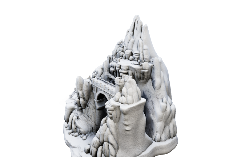 Majestic Canyon Bridge - Terrain Piece | Tabletop Miniature STL