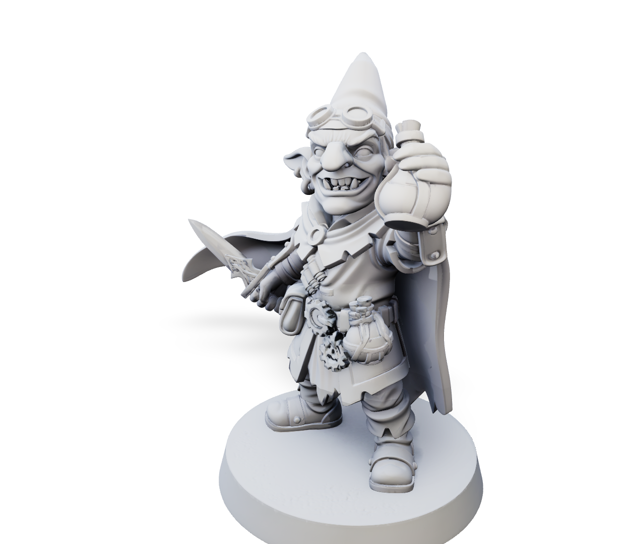 Cunning Potion Goblin - Monster Mini | Tabletop Miniature STL