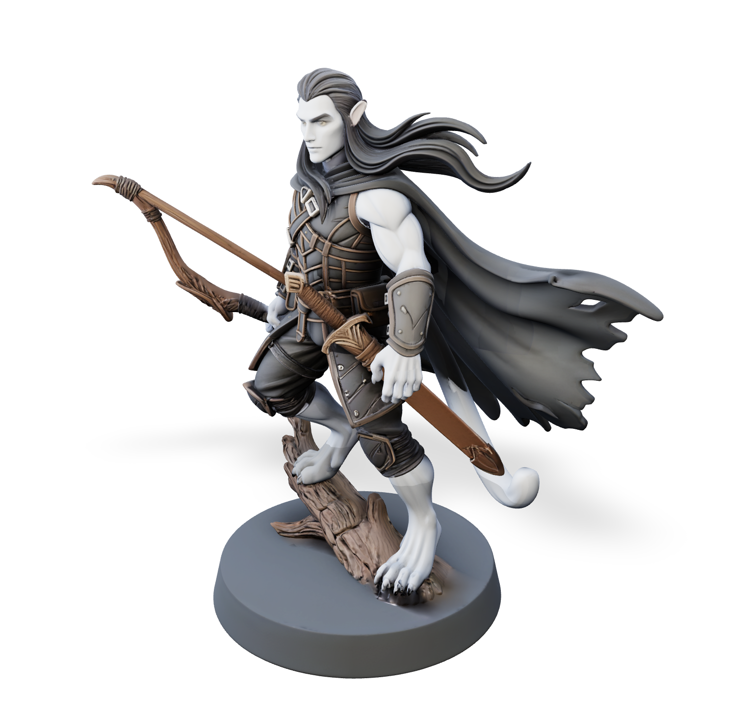 Golden Eye Shadar-kai - Hero Mini | Tabletop Miniature STL