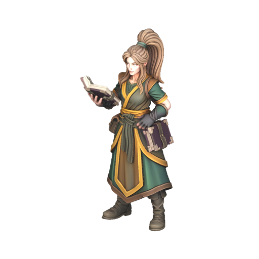 Elegant Scholar Heroine - Hero Mini | Tabletop Miniature STL