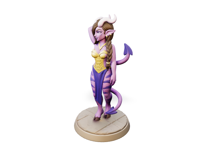 Violet Enchantress Demon - Hero Mini | Tabletop Miniature STL