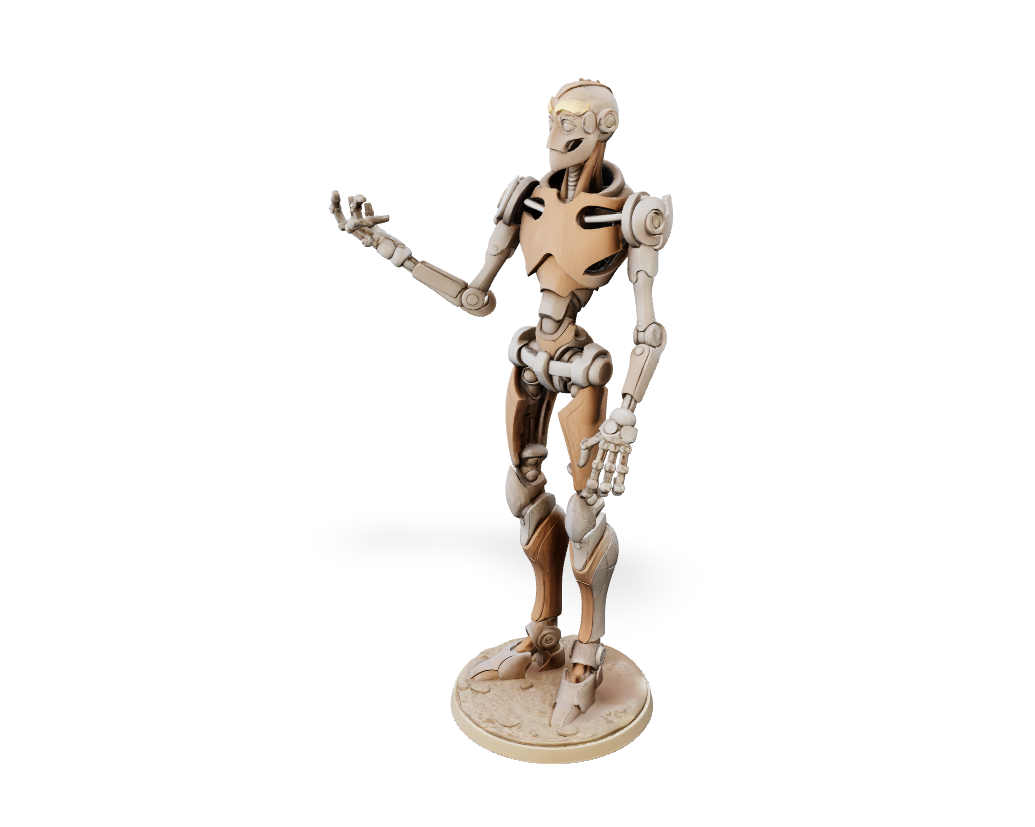 Bronze Sentinel Automaton - Monster Mini | Tabletop Miniature STL