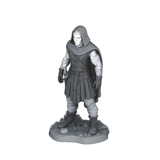 Shadowed Cloak Assassin - Terrain Piece | Tabletop Miniature STL