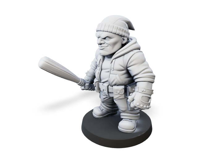 Vibrant Chibi Thug - Hero Mini | Tabletop Miniature STL