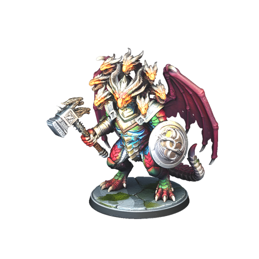 Celestial Guardian Dragon - Monster Mini | Tabletop Miniature STL